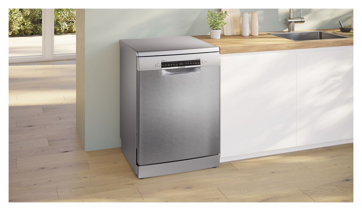 Serie 4 SMS4EVI08E 60 cm Geschirrspüler freistehend Leise 14 Maßgedecke aquaStop Funktion Heat exchanger/Drying assistant 