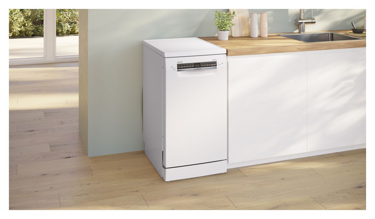 Serie 4 SPS4EMW02D 45 cm Geschirrspüler freistehend Leise 10 Maßgedecke aquaStop Funktion 