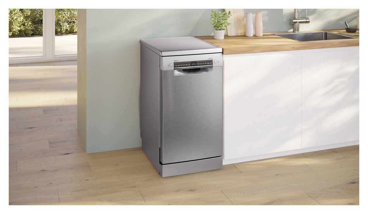 Serie 4 SPS4HMI13E 45 cm Geschirrspüler freistehend Leise 10 Maßgedecke aquaStop Funktion 