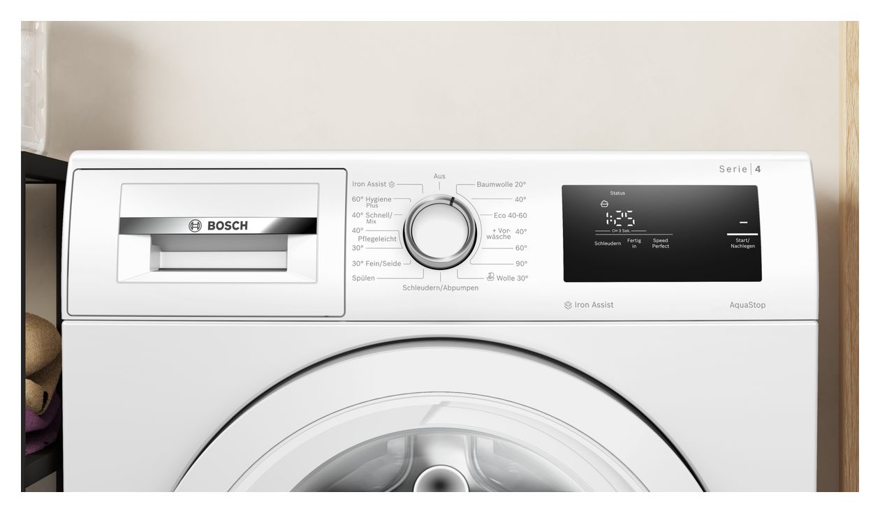 Serie 4 WAN28094 8 kg Frontlader Waschmaschine 1400 U/min aquaStop Funktion 