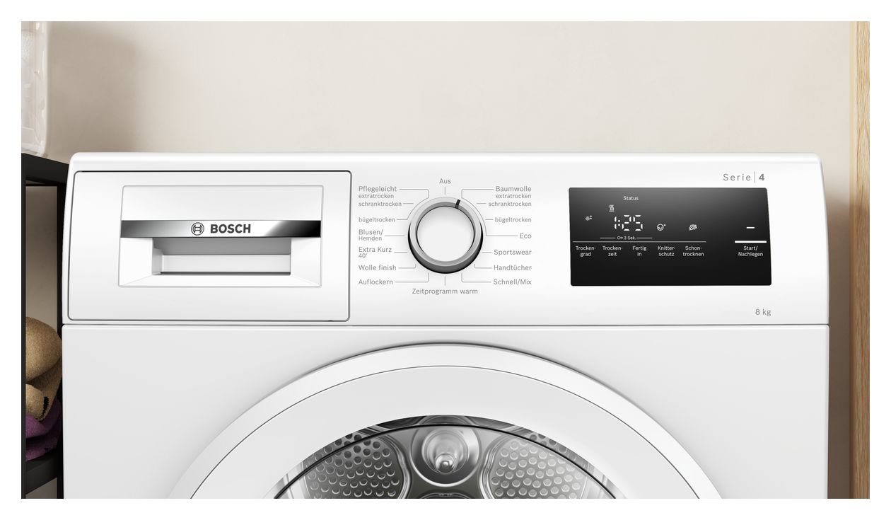 Serie 4 WTH85V94 Kondensations Trockner Frontlader 