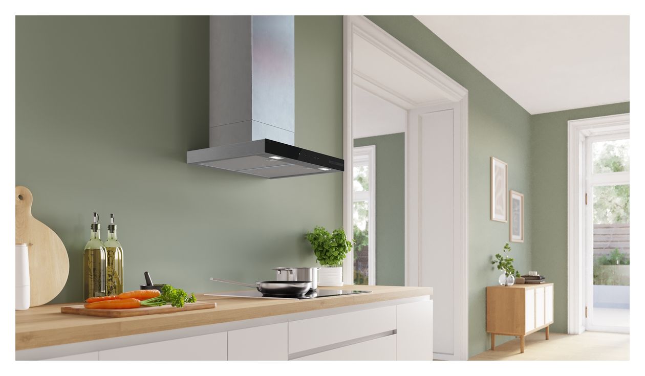 Serie 6 DWB67DN30 Abluft/Umluft Dunstabzugshaube/Esse Wand 60 cm (Edelstahl) 