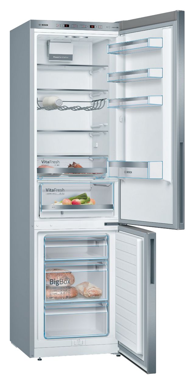 Serie 6 KGE39AICA 249 l / 94 l Kühl-Gefrierkombi freistehend 149 kWh Jahr  (Edelstahl) 
