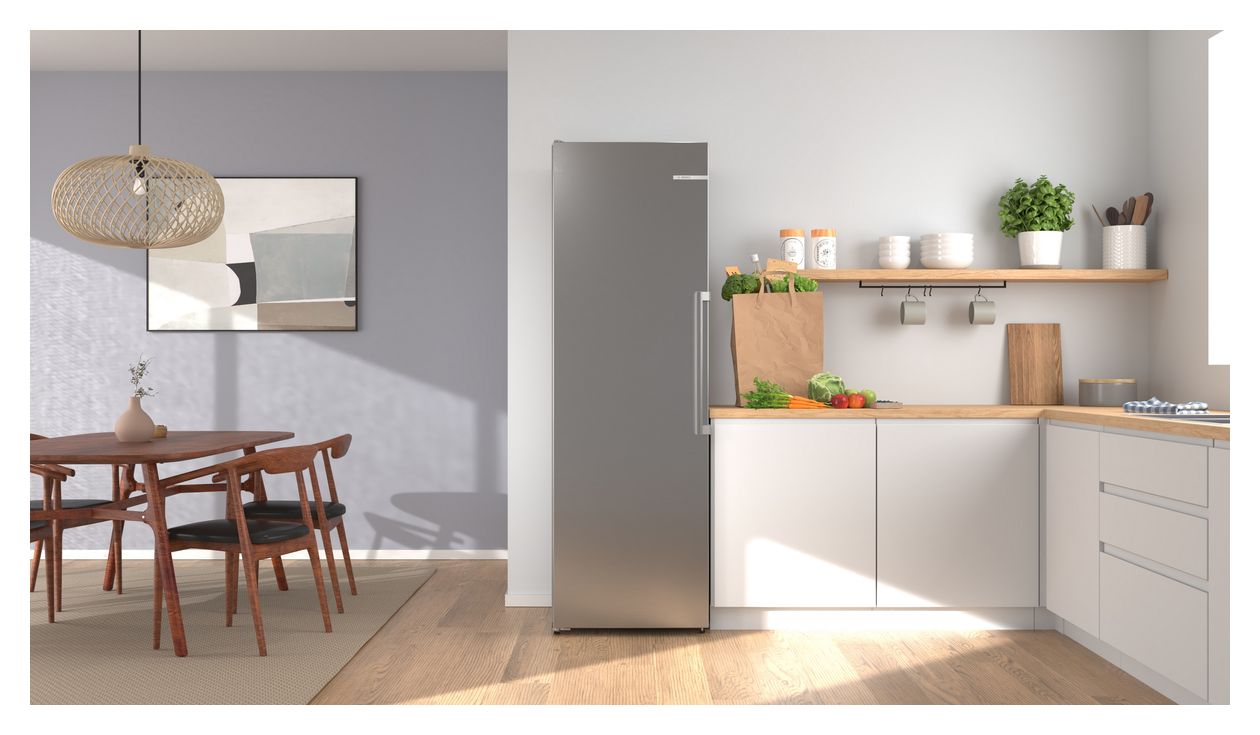 Serie 6 KSN36AICM 402 l Kühlschrank freistehend EEK: C 110 kWh Jahr NoFrost  (Edelstahl) 