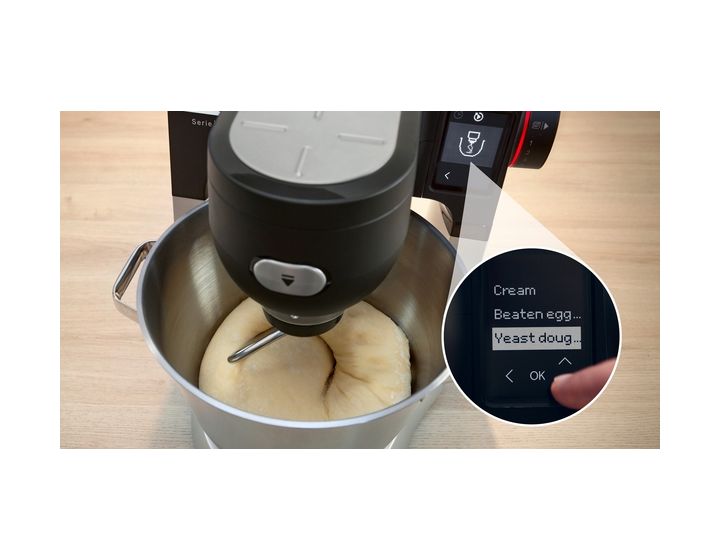 Serie 6 MUMS6ZS00 1600 W Küchenmaschine 5,5 l mit Waage  (Schwarz, Edelstahl) 