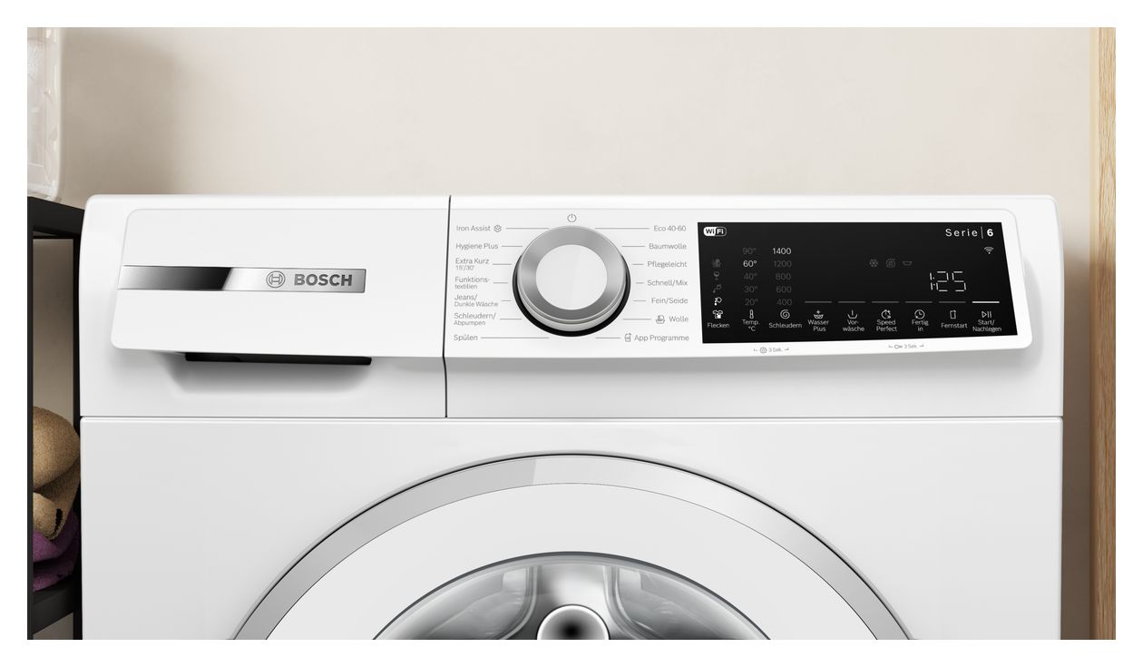 Serie 6 WGJ24409 9 kg Frontlader Waschmaschine 1400 U/min aquaStop Funktion 