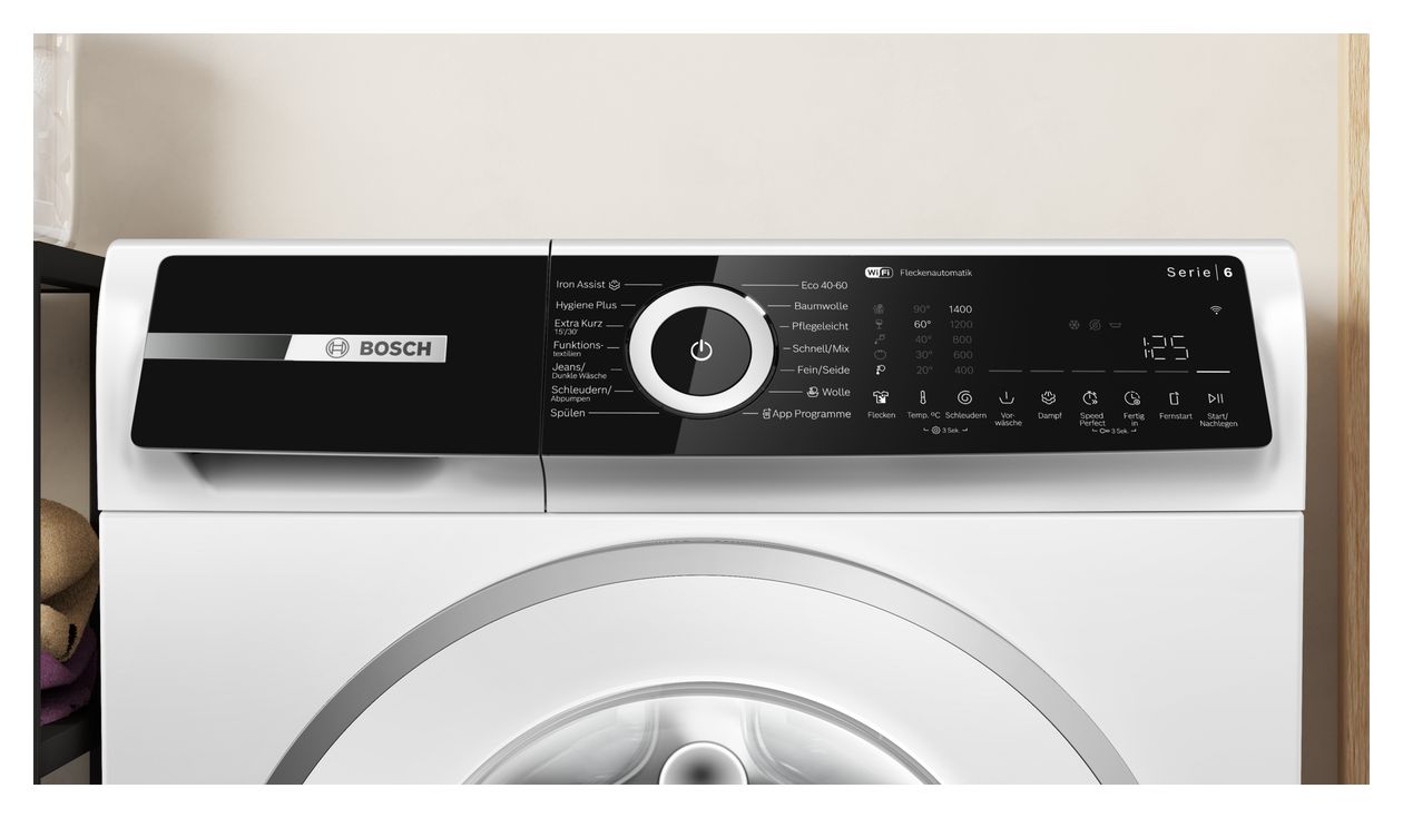 Serie 6 WGN244M91 9 kg Frontlader Waschmaschine 1400 U/min aquaStop Funktion (Weiß) 