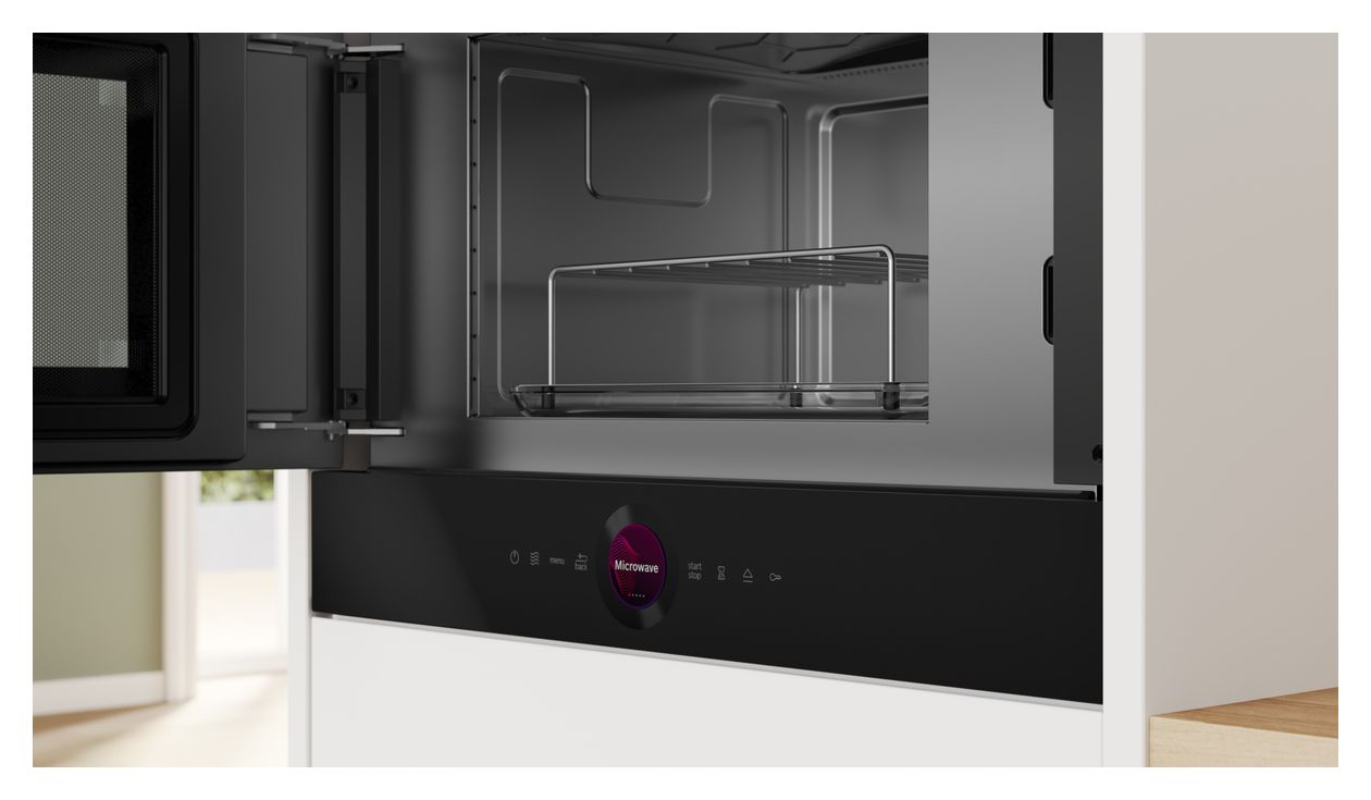 Serie 8 BEL7321B1 Einbau-Mikrowelle 900 W Größe: mittel Grill (Schwarz) 