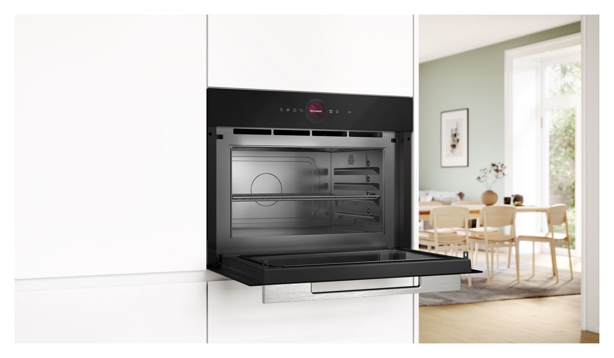 Serie 8 CEG732XB1 Einbau-Mikrowelle 1000 W Größe: groß 5 Stufen Grill (Schwarz) 
