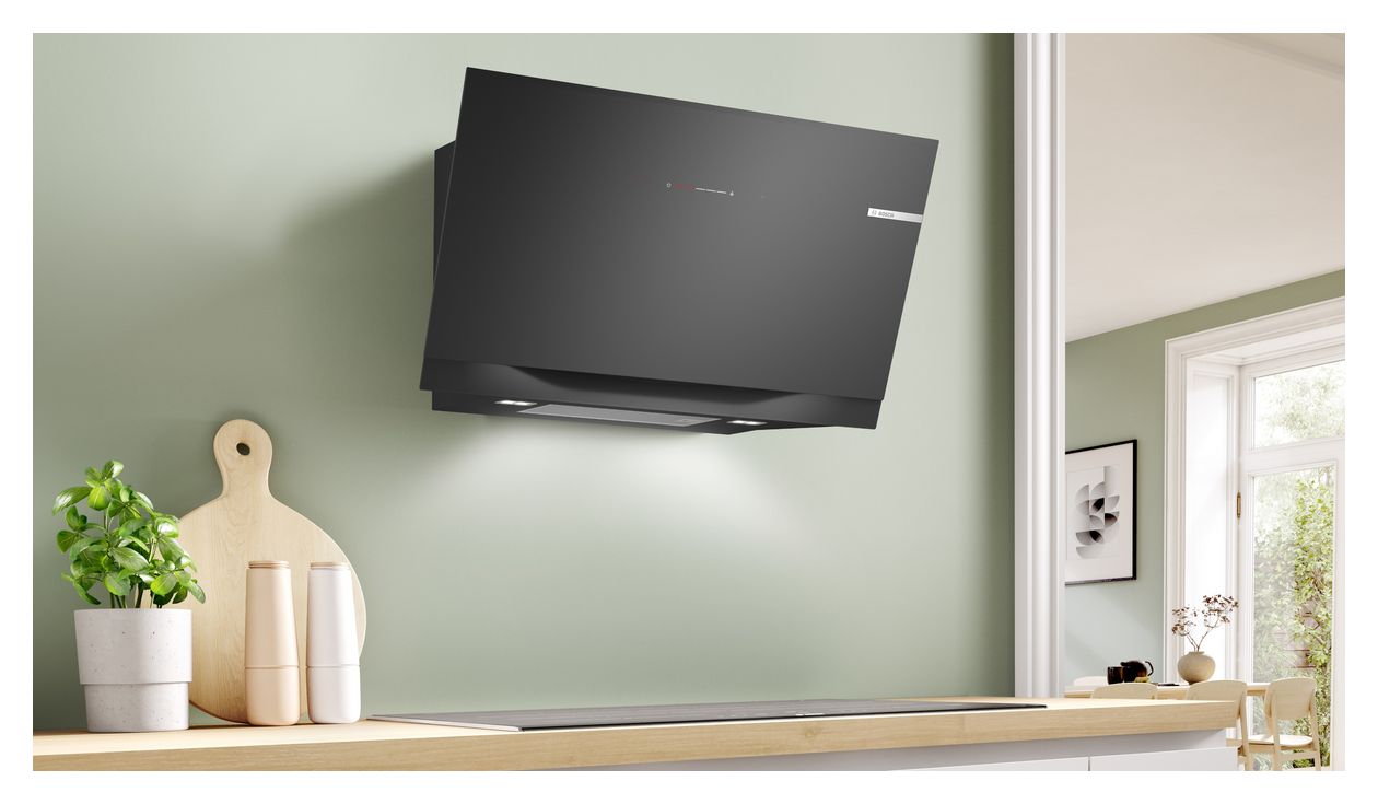 Serie 8 DWJ91LT60 Umluft Dunstabzugshaube/Esse Wand 90 cm (Schwarz) 