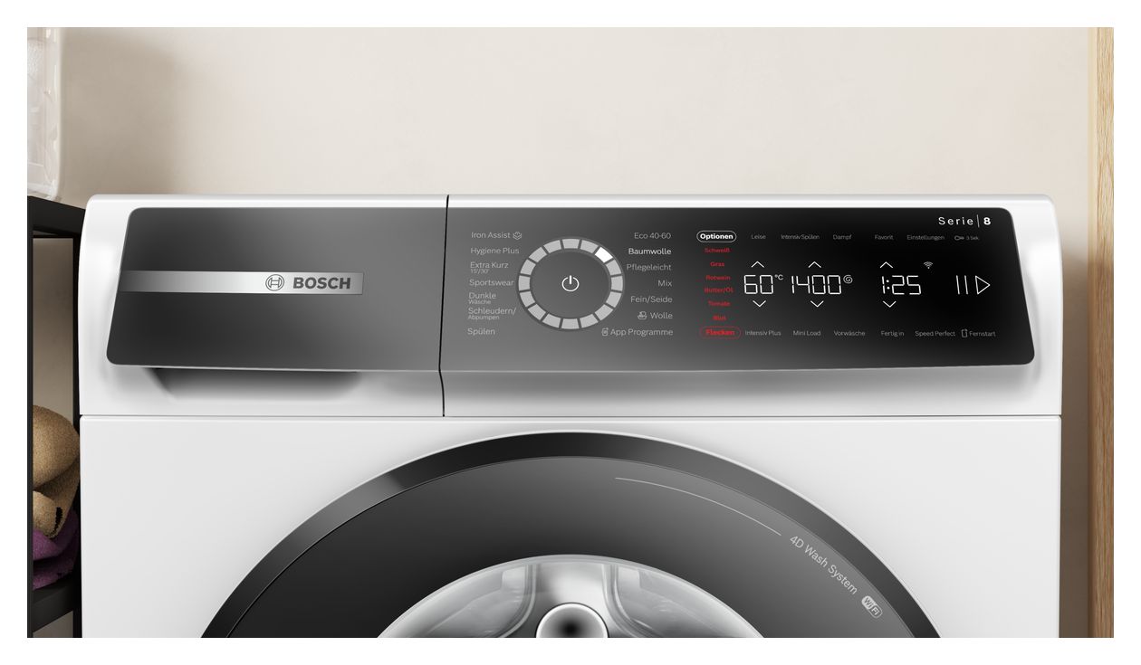 Serie 8 WGB244073 9 kg Frontlader Waschmaschine 1400 U/min aquaStop Funktion 