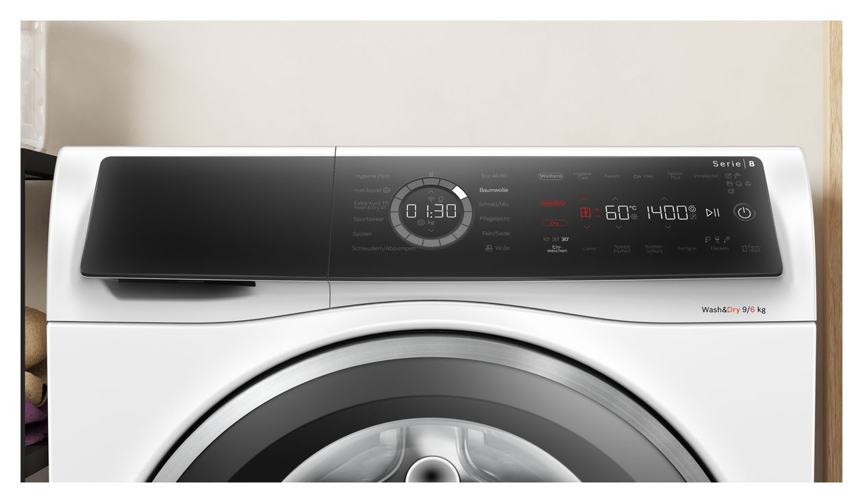 Serie 8 WNC244070 9 kg 6 kg Waschtrockner 1400 U/min 