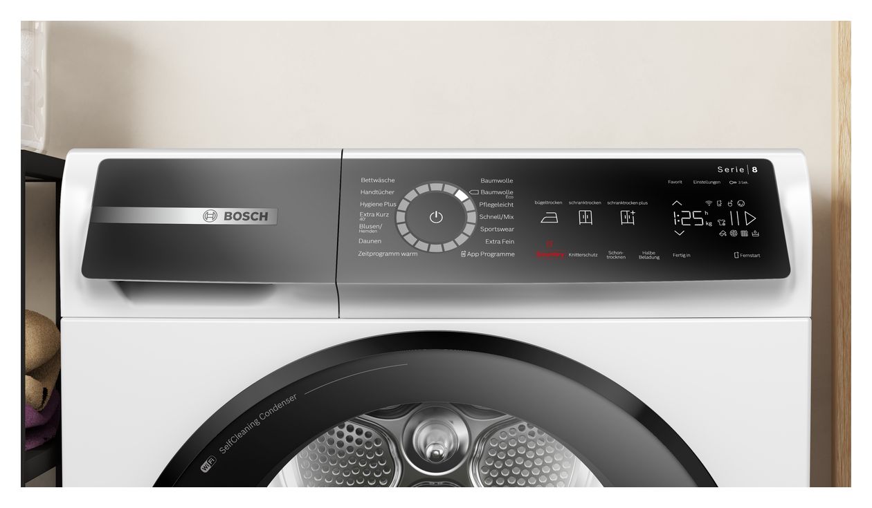 Serie 8 WQB245B40 Wärmepumpen Trockner Frontlader AutoClean 