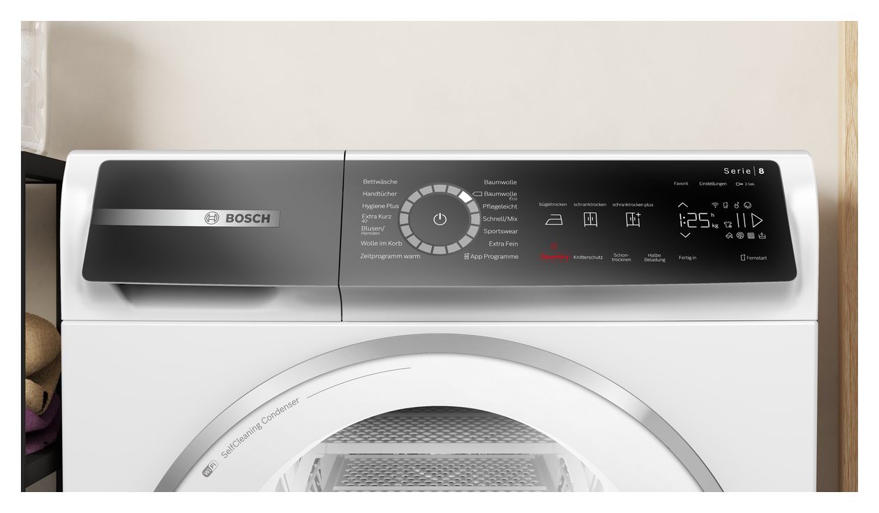 Serie 8 WQB245B90 Wärmepumpen Trockner Frontlader 