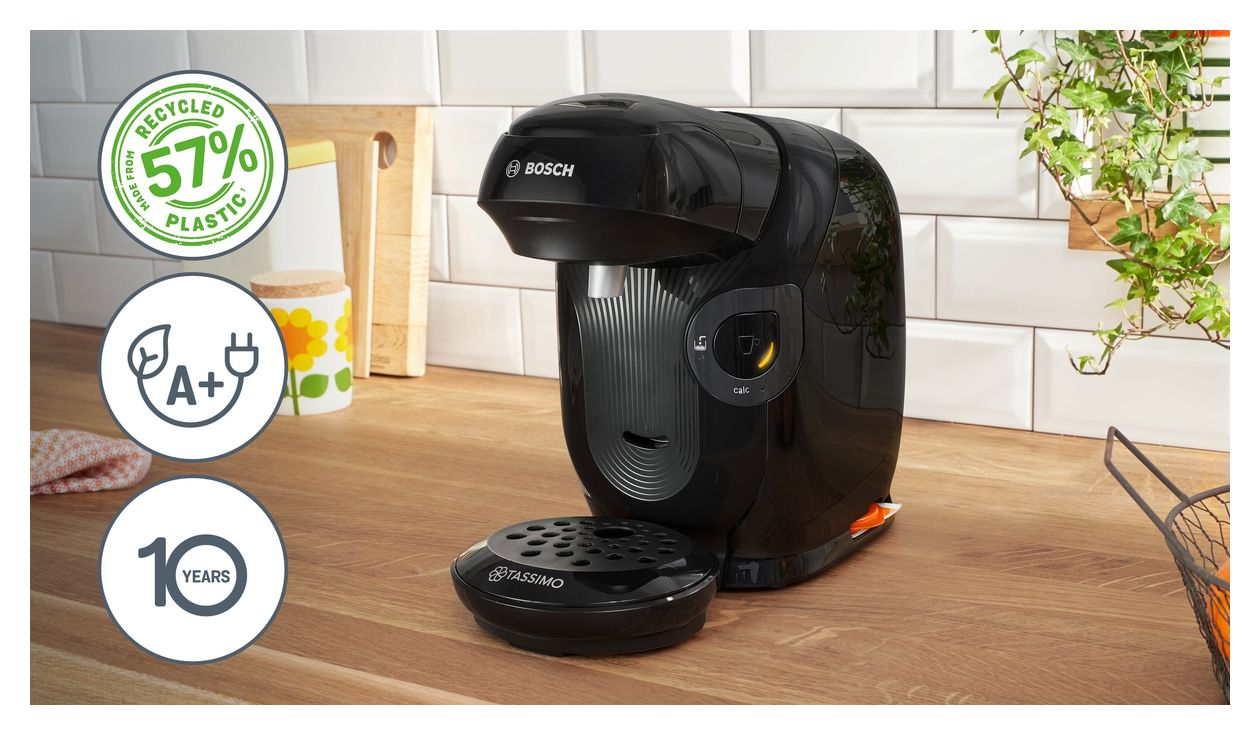 TAS112E Tassimo Style friendly Kaffeekapsel Maschine  (Schwarz) 