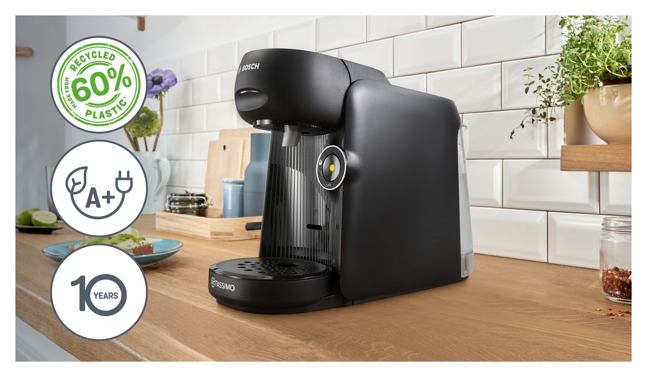 TAS162E Tassimo Finesse Kaffeekapsel Maschine  (Schwarz) 