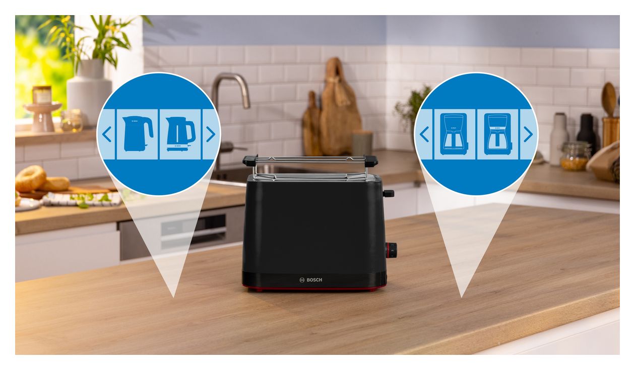 TAT3M123 MyMoment Toaster 950 W 2 Scheibe(n)  (Schwarz) 