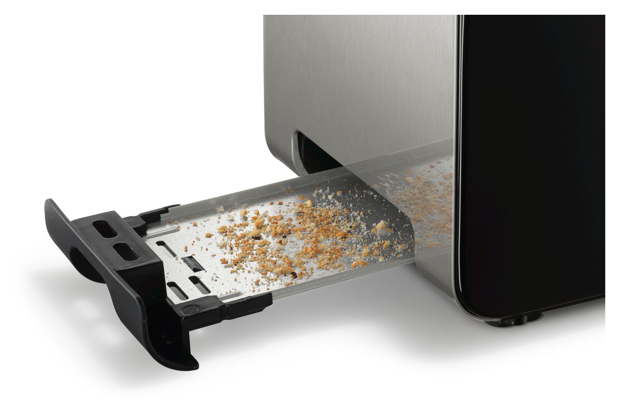 TAT7203 CompactClass Toaster 1050 W 2 Scheibe(n)  (Schwarz, Edelstahl) 