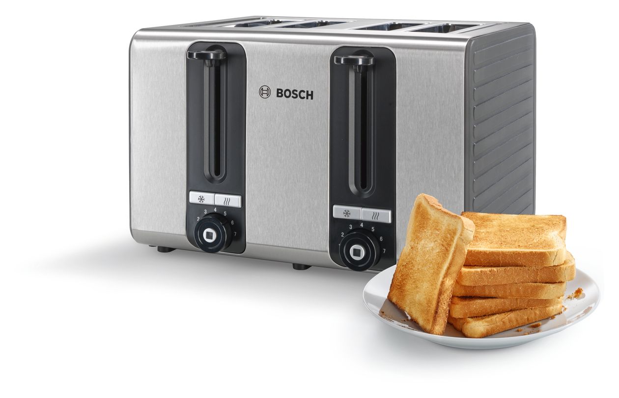 TAT7S45 Toaster 1800 W 4 Scheibe(n)  (Schwarz, Edelstahl) 