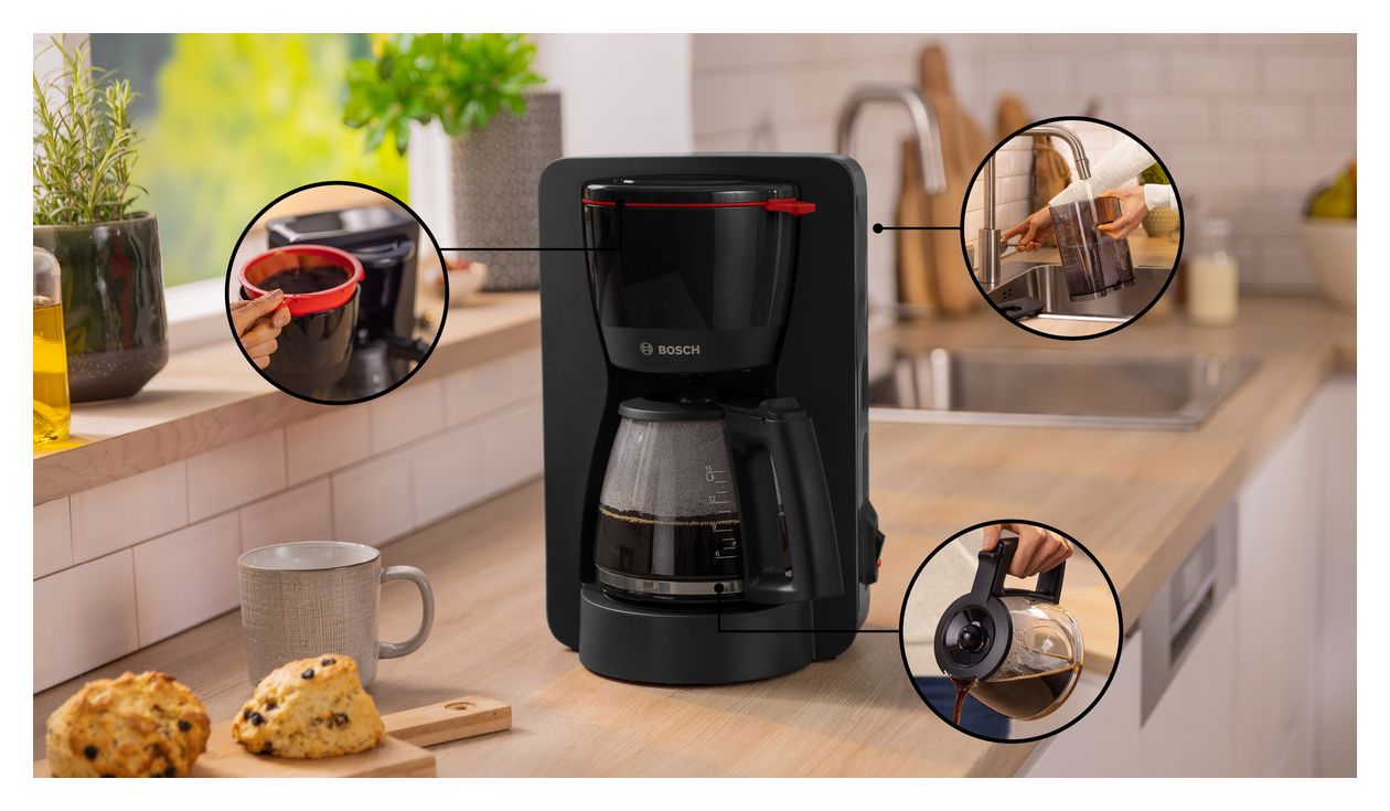TKA2M113 MyMoment 15 Tassen Filterkaffeemaschine 1,2 l  (Schwarz) 