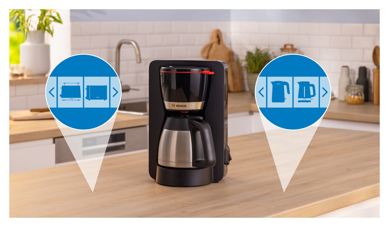 TKA5M253 MyMoment 12 Tassen Filterkaffeemaschine 1,1 l  (Schwarz) 