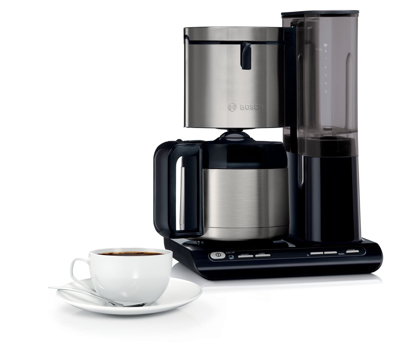 TKA8A683 Styline 8 Tassen Thermo Filterkaffeemaschine 1,1 l  (Schwarz, Edelstahl) 