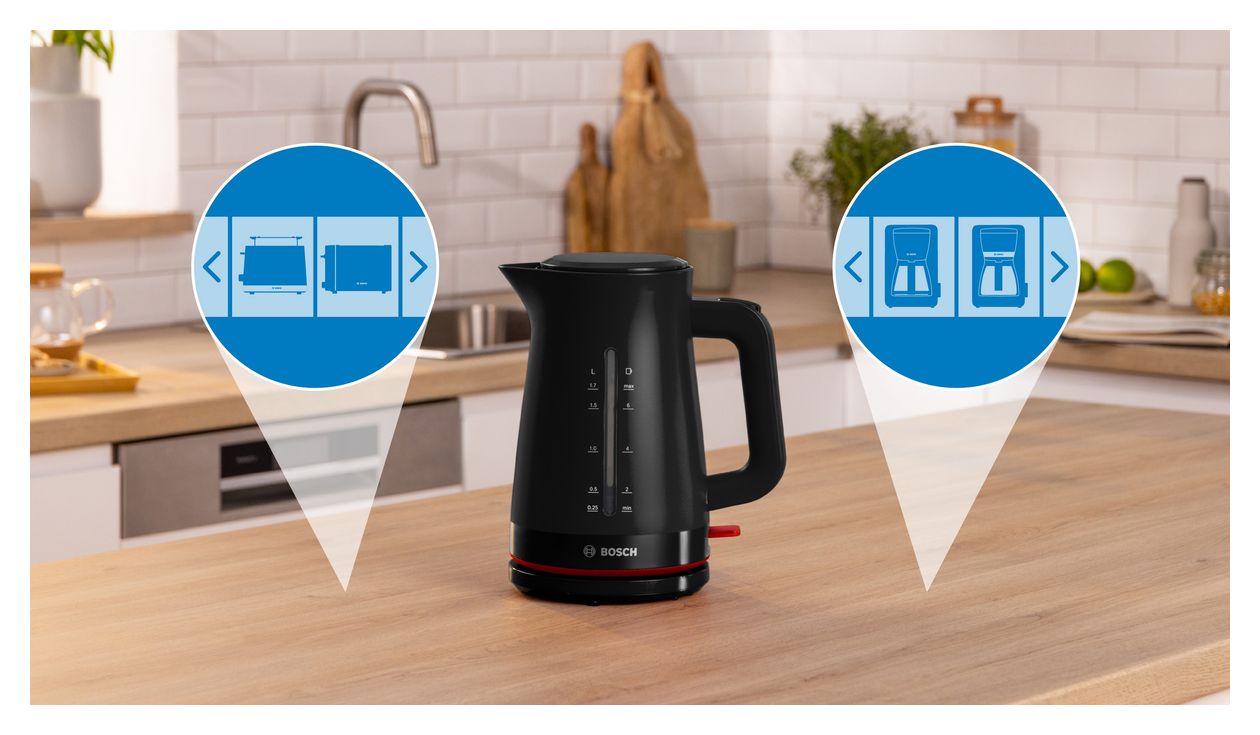 TWK3M123 MyMoment 1,7 l Wasserkocher 2400 W  (Schwarz) 