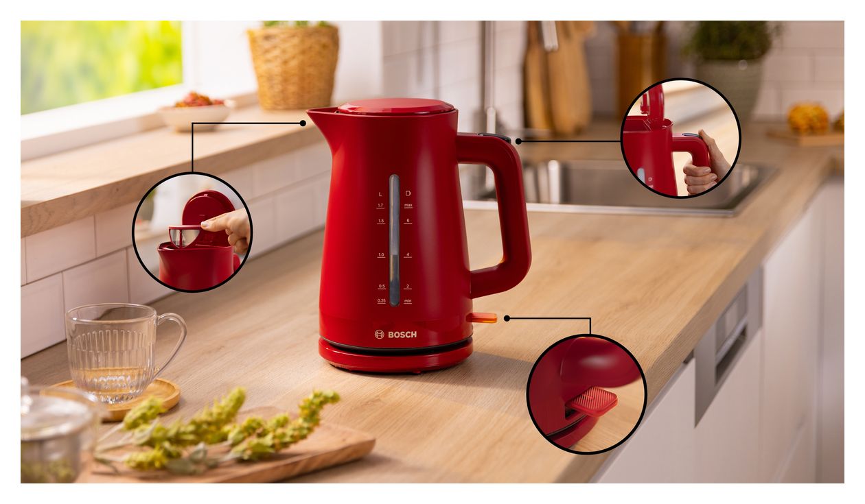 TWK3M124 MyMoment 1,7 l Wasserkocher 2400 W  (Rot) 