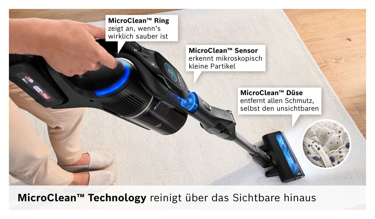 Unlimited 10 BKS1041BM Handstaubsauger Beutellos bis 80 min Laufzeit 18 V HEPA  (Schwarz) 