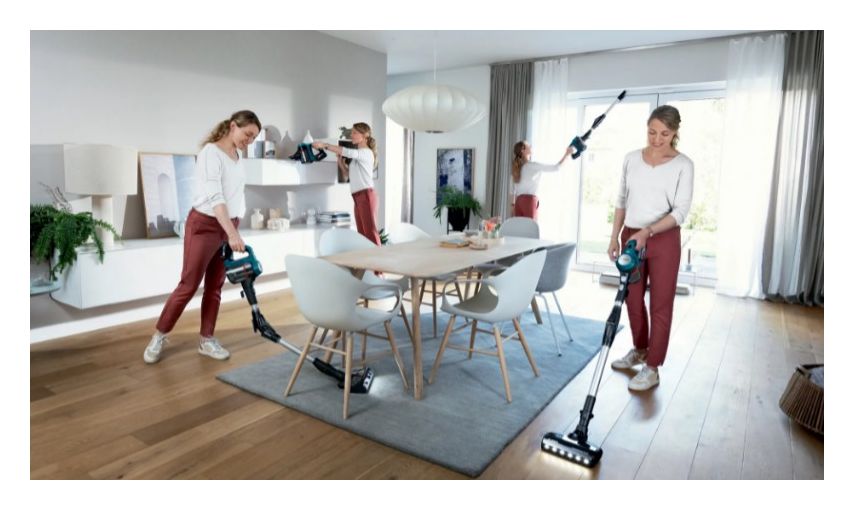 Unlimited 7 BSS71125AH Handstaubsauger Beutellos bis 35 min Laufzeit 18 V  (Schwarz, Blau) 