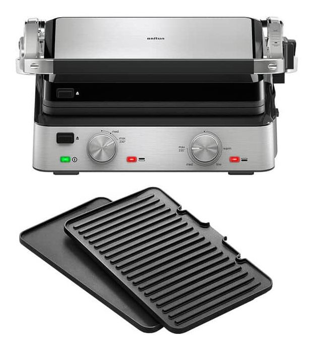 CG7020 Kontaktgrill 2000 W mit 290 x 230 mm Fläche  (Schwarz, Edelstahl) 