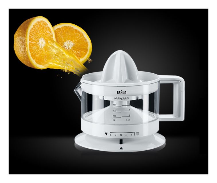 CJ3000 Zitruspresse 20 W  (Transparent, Weiß) 