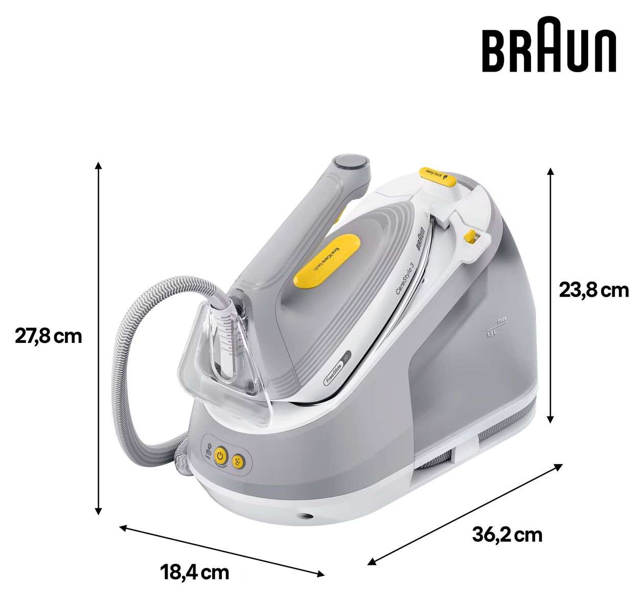 IS3231 CareStyle 3 2200 W Dampfbügelstation 125 g/min  (Grau) 