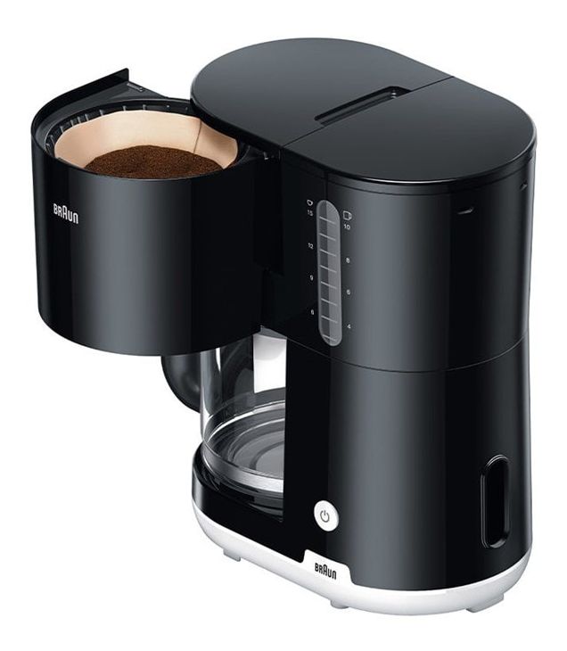 KF1100 10 Tassen Filterkaffeemaschine  (Schwarz, Weiß) 
