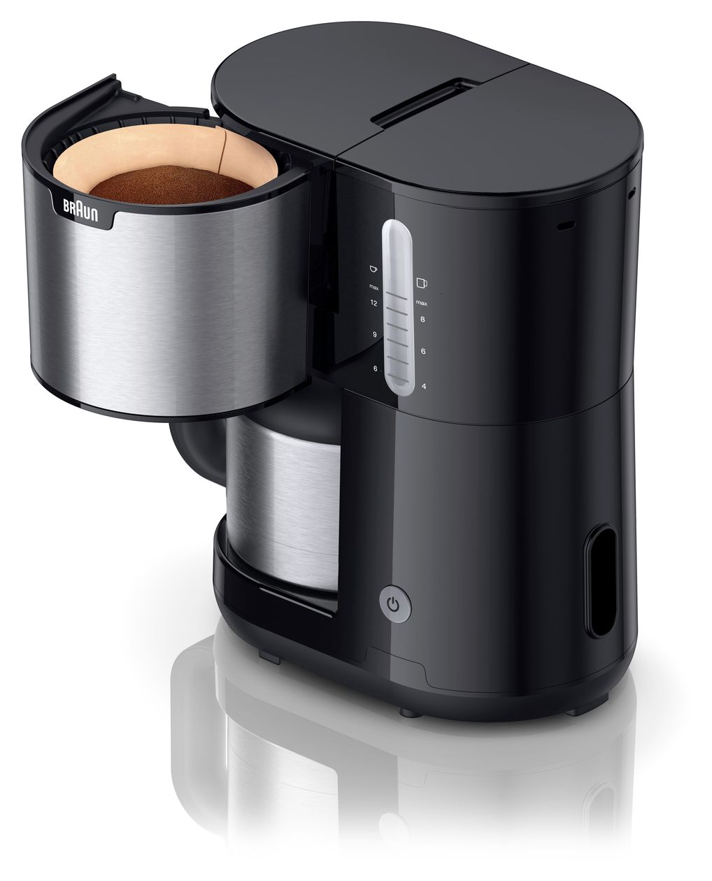 KF1505BK PurShine 9 Tassen Thermo Filterkaffeemaschine 1,2 l  (Schwarz) 