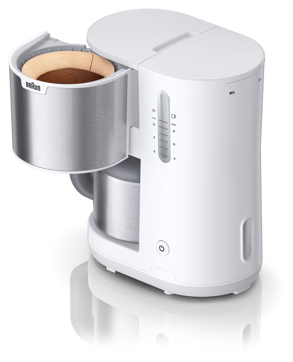 KF1505WH PurShine 9 Tassen Thermo Filterkaffeemaschine 1,2 l  (Weiß) 