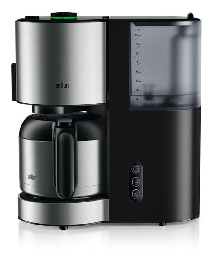 KF5105BK IDCollection 10 Tassen Thermo Filterkaffeemaschine  (Schwarz, Edelstahl) 