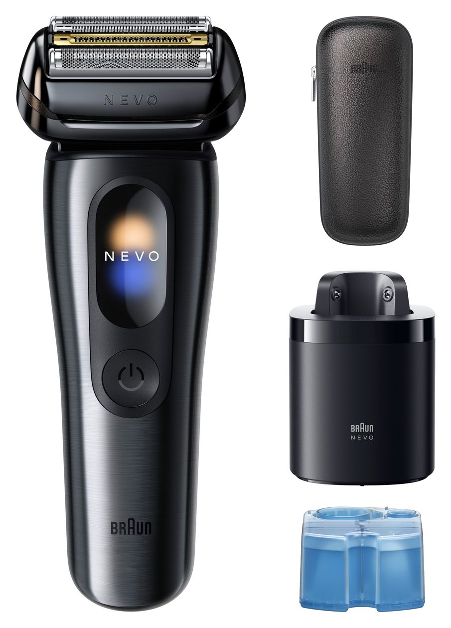 Nevo 15010c 7in1 mit Ledertasche Nass&Trocken Rasierer 60 min 