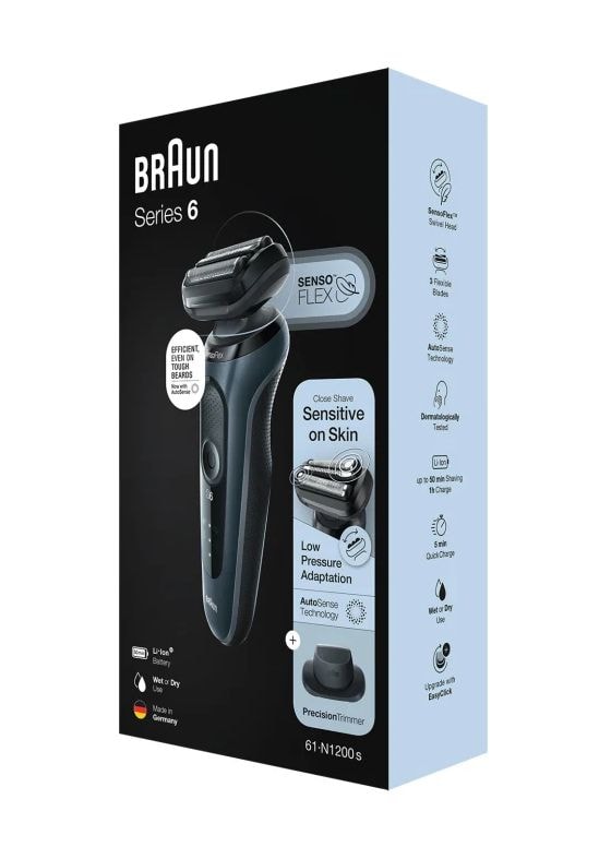 Series 6 61-N1200s Nass&Trocken Rasierer Lithium-Ion (Li-Ion) 50 min 