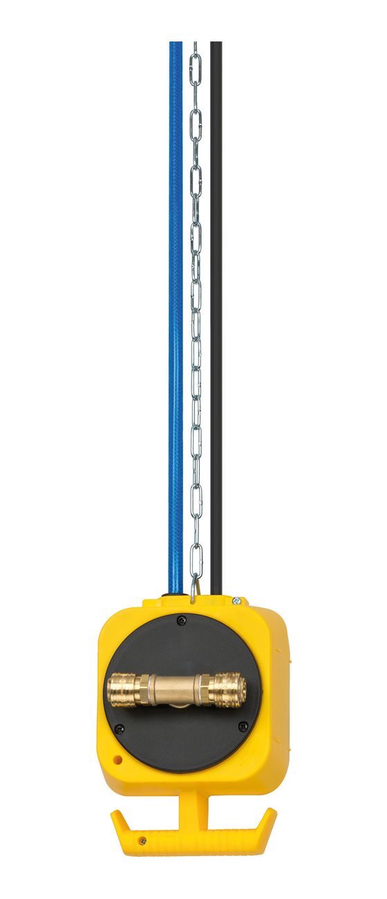 Pendel Stromverteiler 4-fach 5 m  (Schwarz/Gelb) 