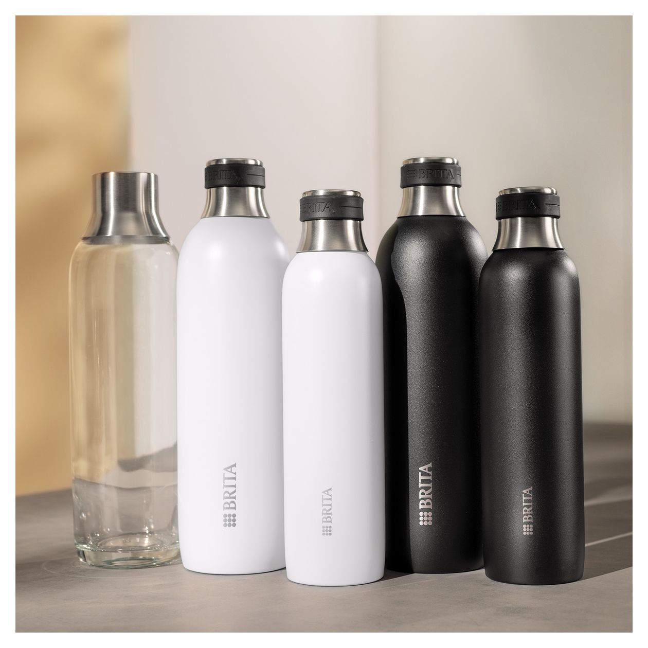 1046733 Glas, Edelstahl Karbonisiererflasche sodaTRIO, sodaTRIO pro 