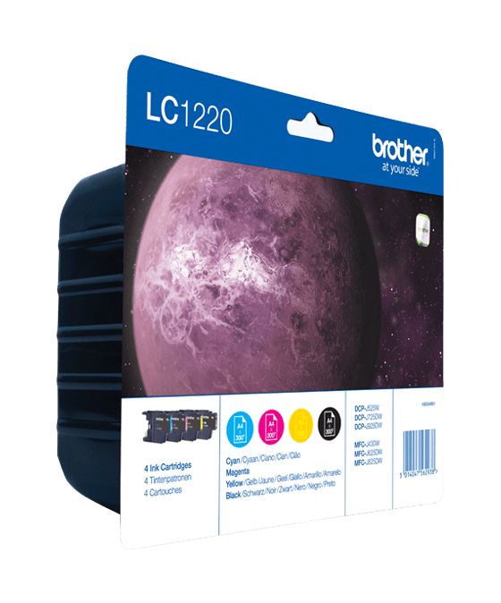 LC-1220VALBPDR originale Druckerpatronen Schwarz, Cyan, Magenta, Gelb 300 Seiten 