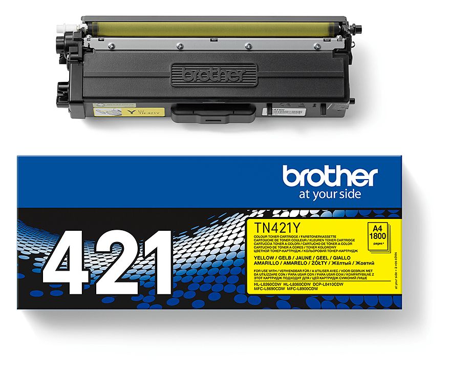 TN-421Y originale Druckerpatronen Gelb 