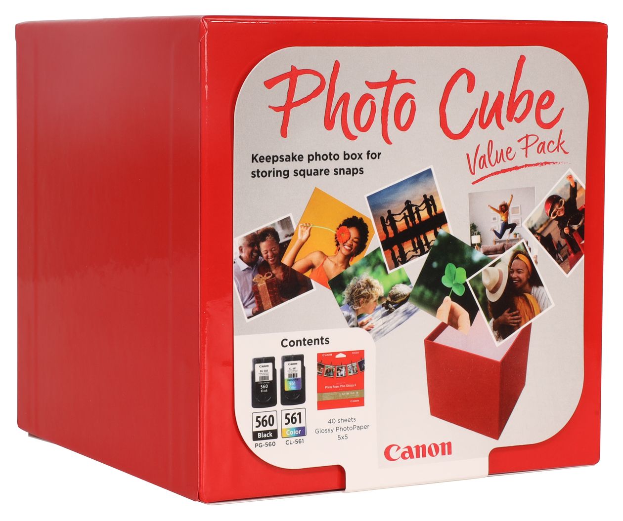 PG-560/CL-561 Photo Cube Value Pack originale Druckerpatronen Schwarz, Cyan, Magenta, Gelb 