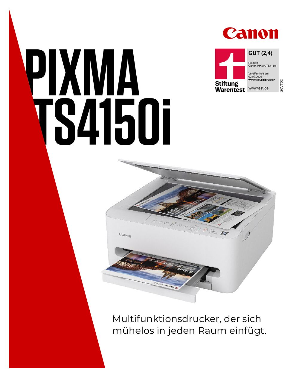 Pixma TS4150i All in One A4 Tintenstrahl Drucker 1200 x 1200 DPI 