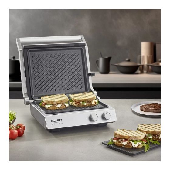 2837 SteakChef Kontaktgrill 2400 W  (Schwarz, Silber) 