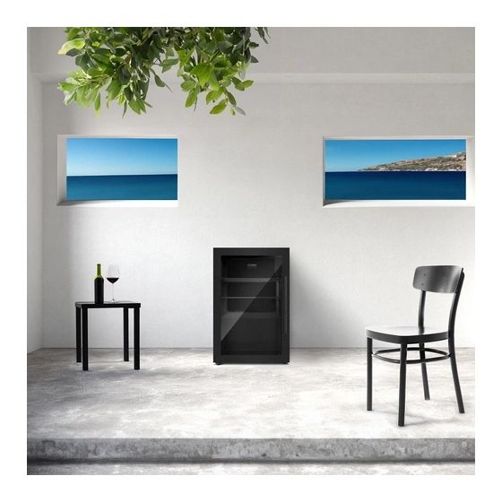 BBQ Cooler Black S-L703 63 l / 63 l Tischkühlschrank EEK: A 345 kWh Jahr  (Schwarz) 