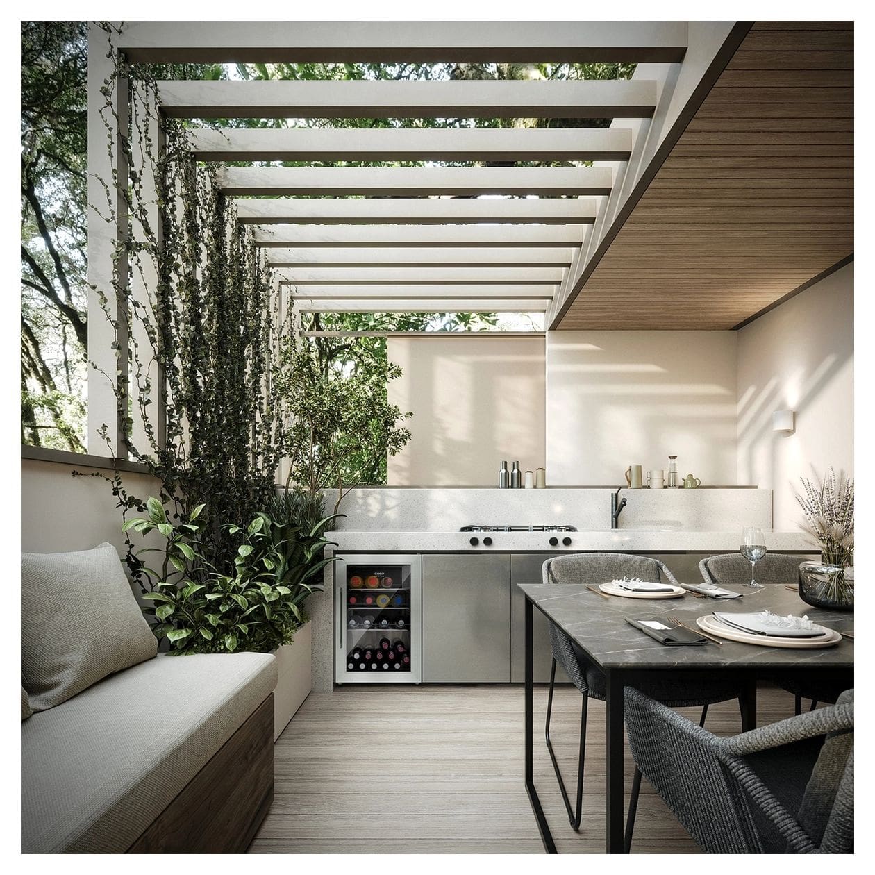 BBQ Cooler S-R700 Weinkühler Freistehend EEK: A 1 Zonen 