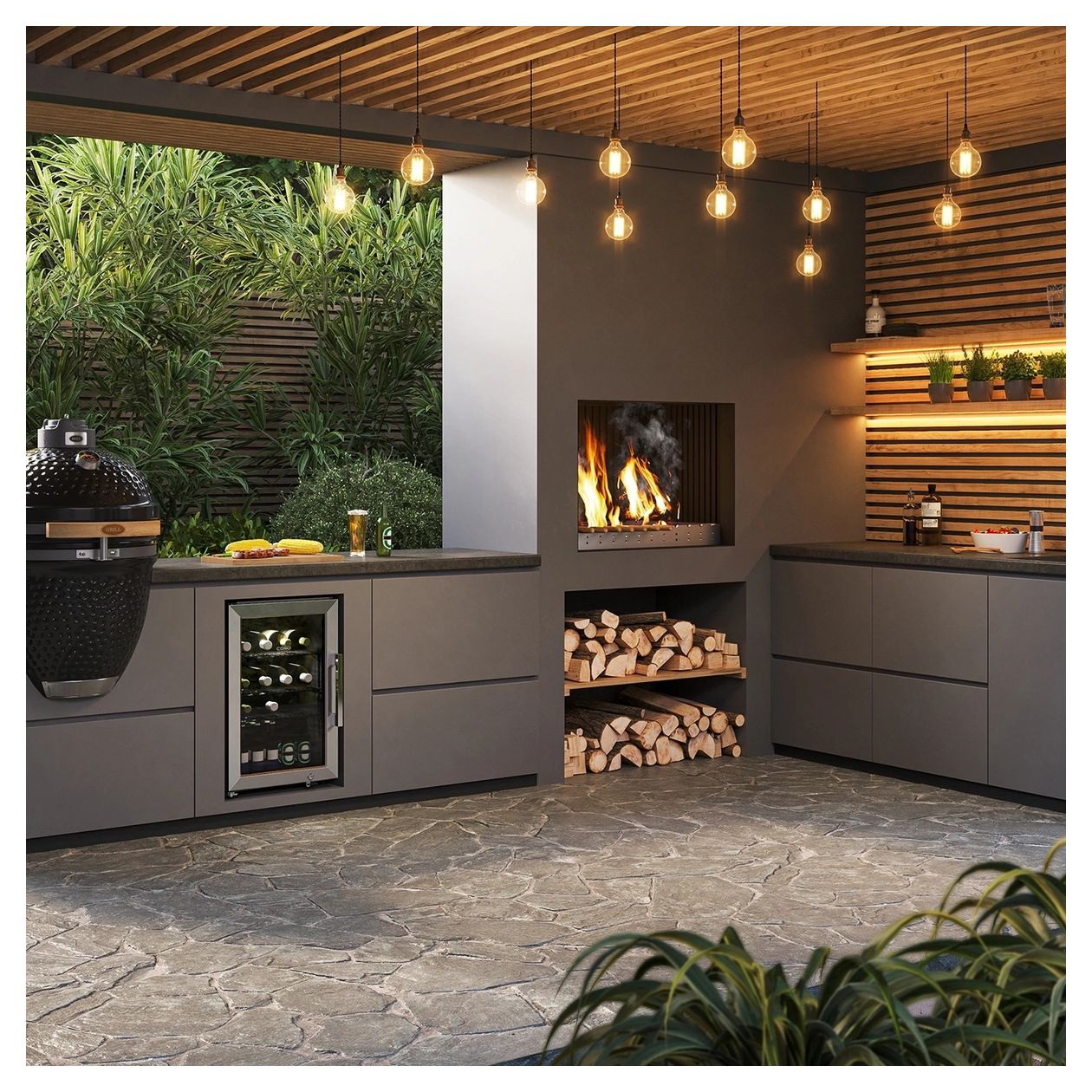 BBQ Deluxe-L Smart Weinkühler Freistehend 