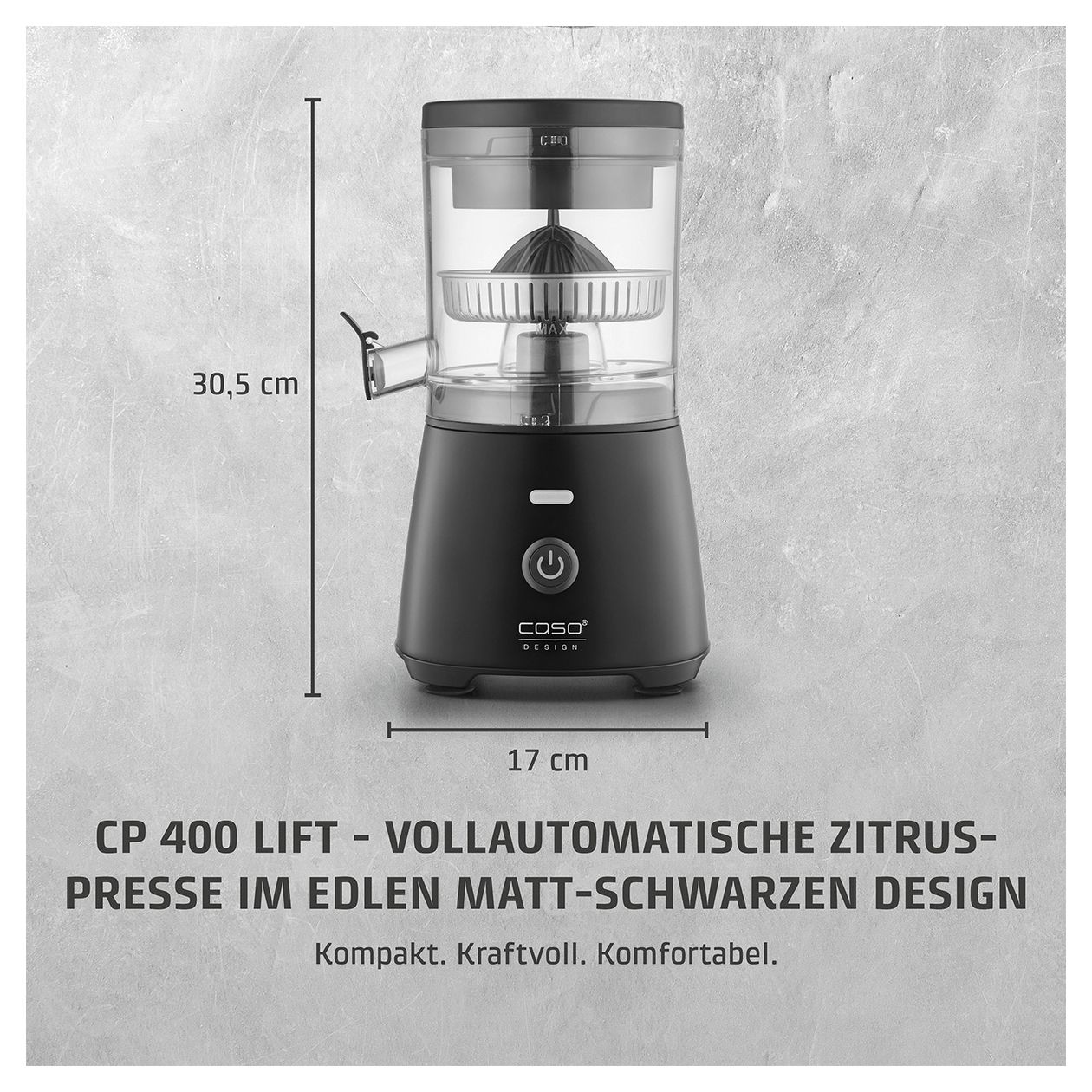 CP400 Lift vollautomatischen Zitruspresse 300 W  (Schwarz) 